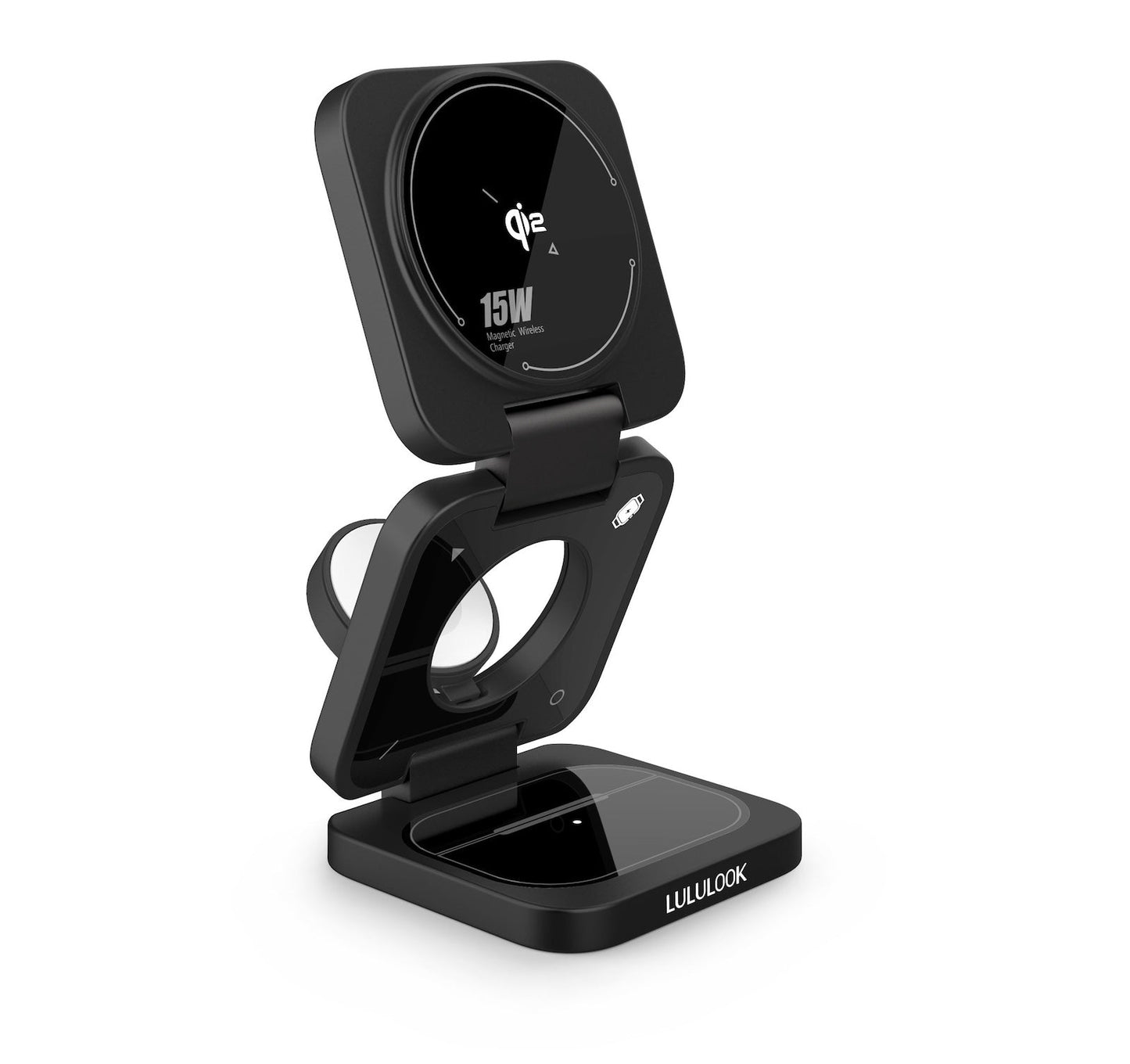 3-in-1 Kabellose Ladestation Qi2 – Praktisches Schnellladen für Apple-Geräte 9