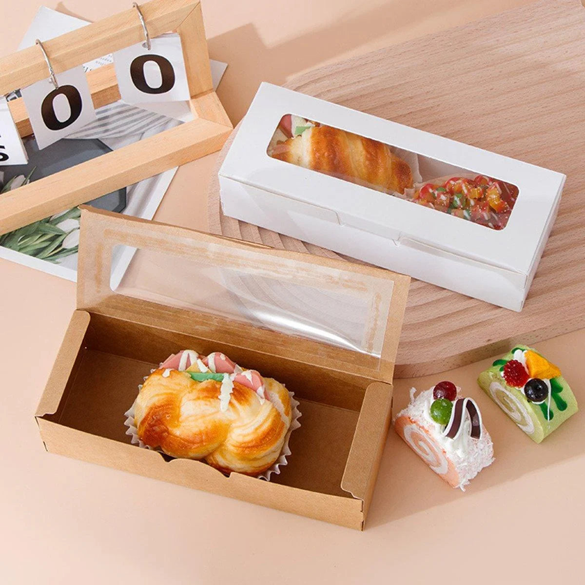 50-Teiliges Kraftpapier Macaron-Box Set – Perfekte Präsentation Für Ihre Leckereien 8