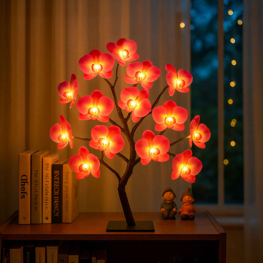**Blütenflammenlampe** – Gemütliches Lichtspiel mit Blumen 1