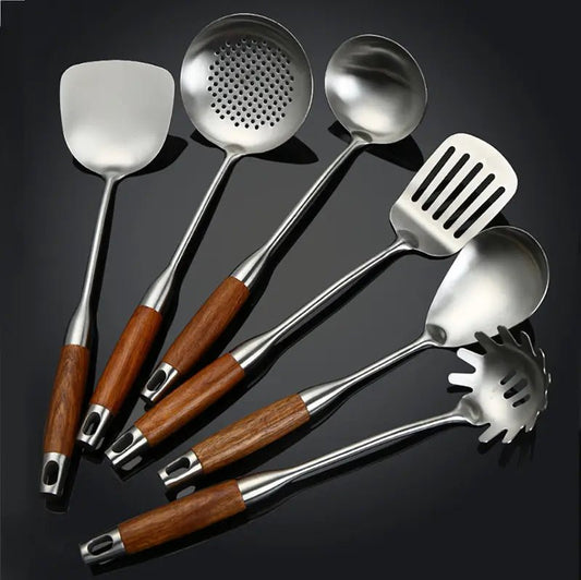 Culina Luxe Edelstahlküchenutensilienset – Elegante Utensilien Für Perfekte Kochmomente 1