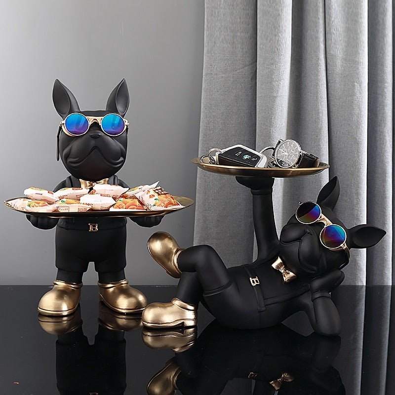 Dekorative Französische Bulldogge Statue – Stilvolles Design für Ihr Zuhause 3