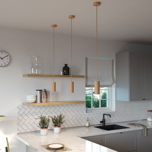 Elegante Tube Pendelleuchte Holz – Stilvolles Ambiente für Ihr Zuhause 1