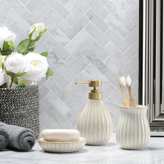 Elegantes Badezimmerzubehör-Set Keramik – Hochwertige Akzente Für Ihr Bad 1