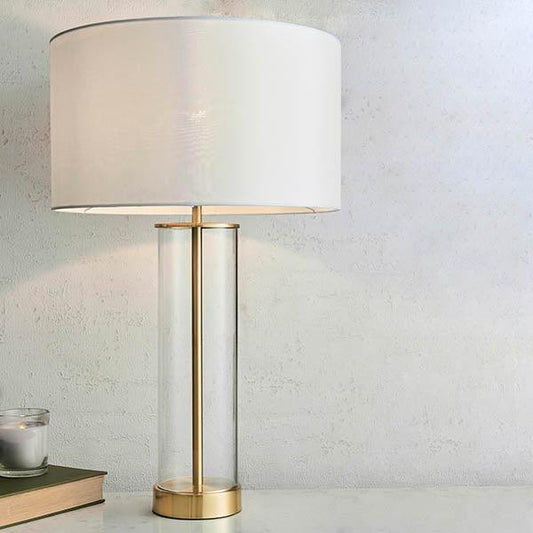Endon Lessina Touch Gold & Glas Tischlampe – Stilvolle Beleuchtung für Ihr Schlafzimmer 0