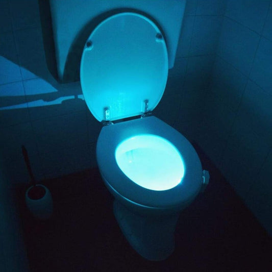 GlowBowl Toiletten-Nachtlicht – Bewegungsaktivierte LED-Beleuchtung Für Sicheres Nachtbesuchen 1