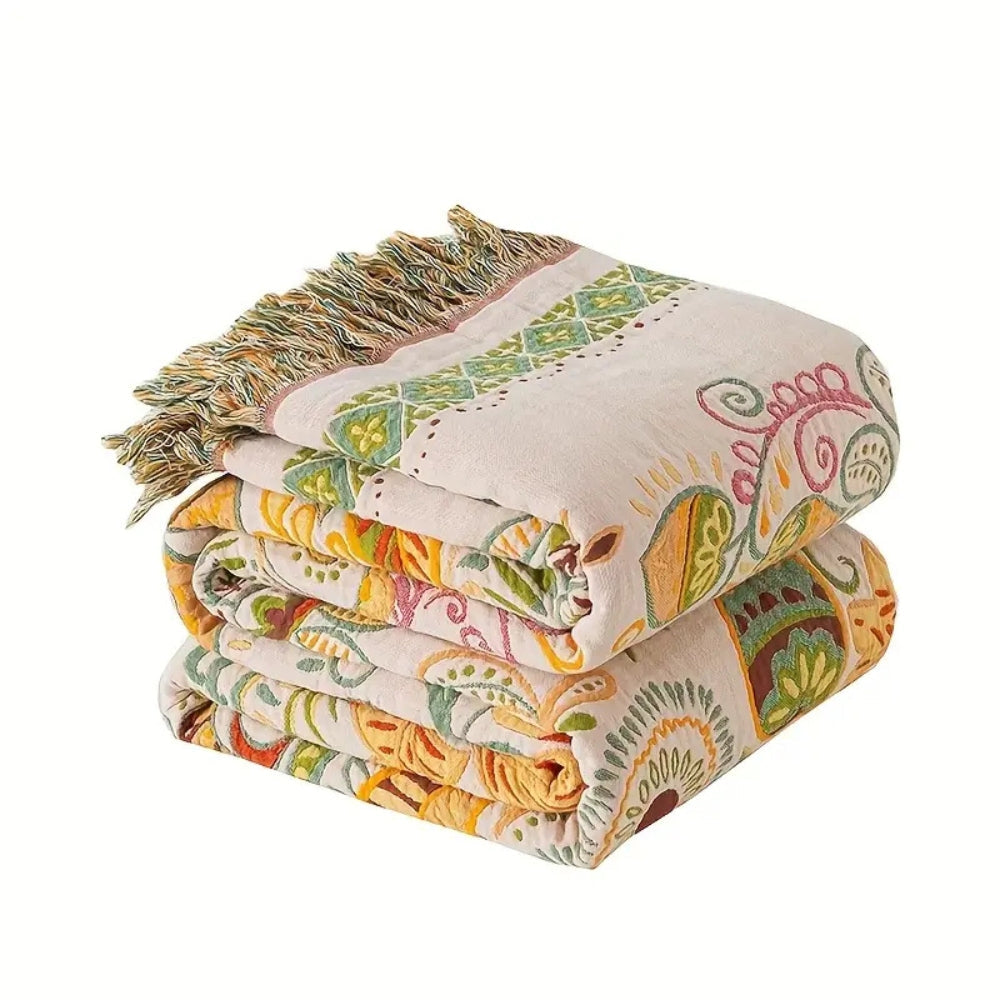 Herbstblatt Boho Wendedecke – Gemütliche Eleganz für Ihr Zuhause 6