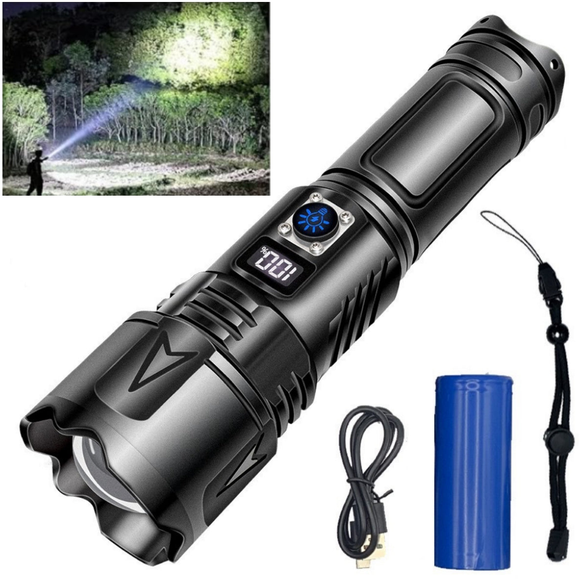 Hochleistungs-Taschenlampe 10.000 Lumen – Optimale Sicht Für Jedes Abenteuer 0