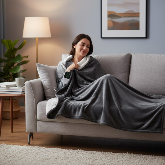 Hygge Elektrische Heizdecke Bio-Baumwolle – Gemütliche Wärme Für Entspannende Abende 1