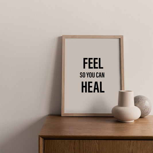 Inspirierender Druck Für Emotionale Heilung – Positive Gedanken Für Ihr Zuhause 1