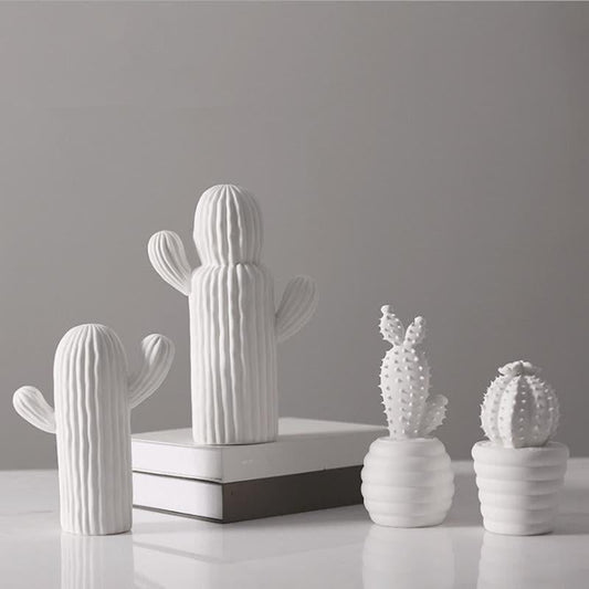 Kaktus-Kollektion Aus Weißem Porzellan – Elegante Akzente Für Ihr Zuhause 1