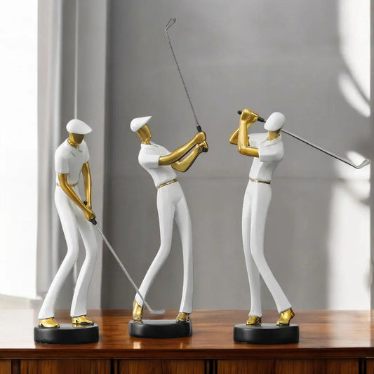 Kelly Swing Golfskulpturen – Elegante Darstellung von Bewegung 1