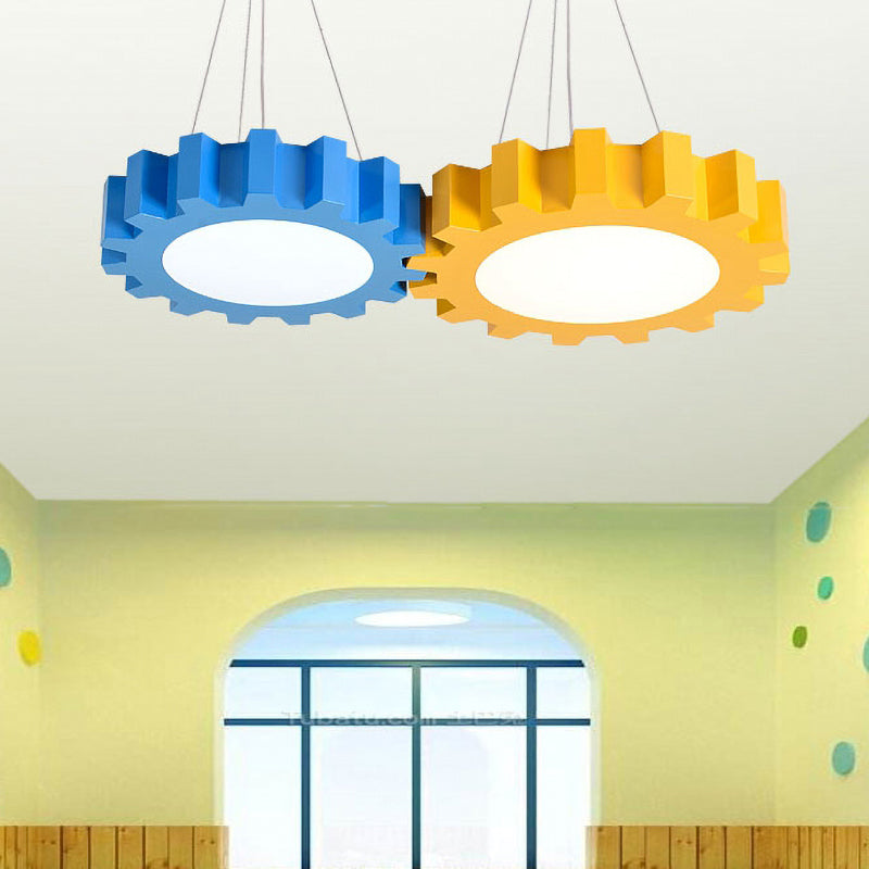 Kreative Gear Pendelleuchte Bunte LED-Hängelampe – Fröhliches Licht Für Kinderzimmer 10