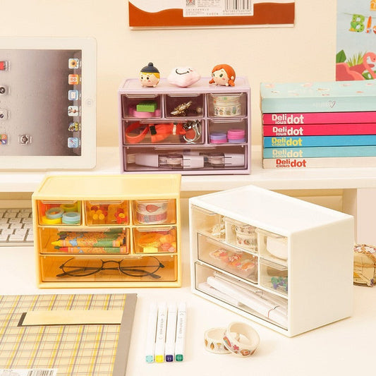 Mini Desktop Aufbewahrungsbox Mit Sechs Fächern – Praktische Ordnung Für Ihren Schreibtisch 1