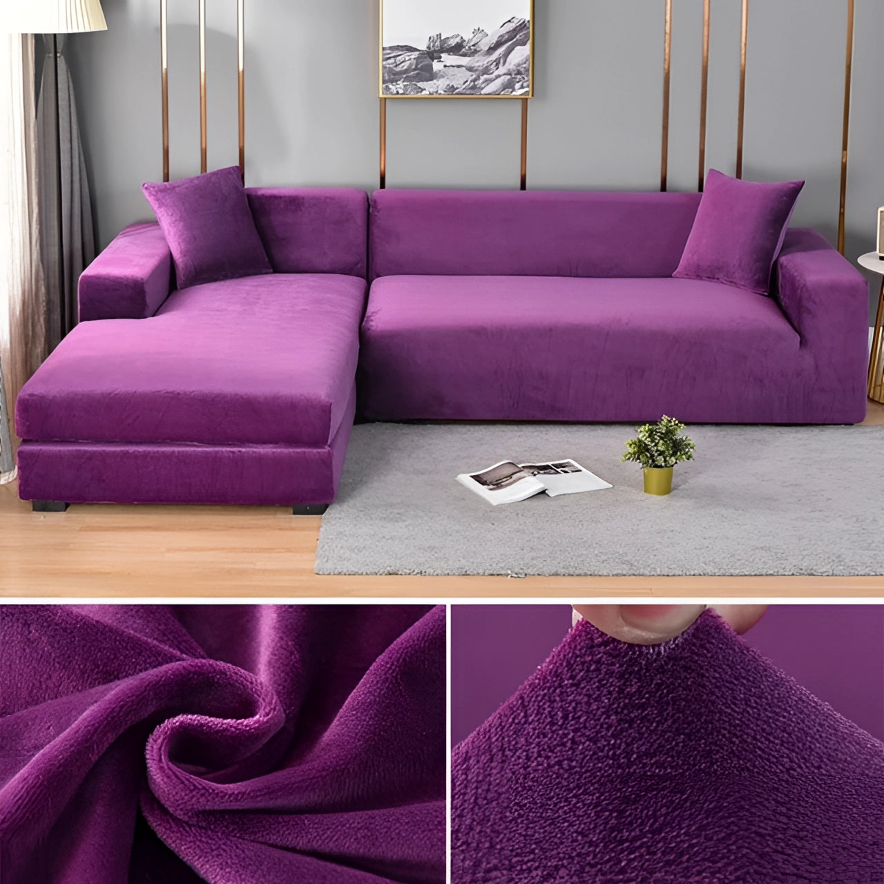 Moderner Samt Sofabezug – Luxuriöse Eleganz Für Ihr Wohnzimmer 16
