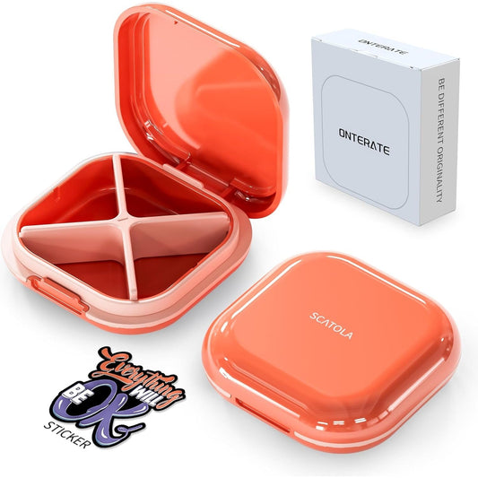 ONTERATE Tablettenbox Reise-Organizer – Praktische Aufbewahrung Für Medikamente 1