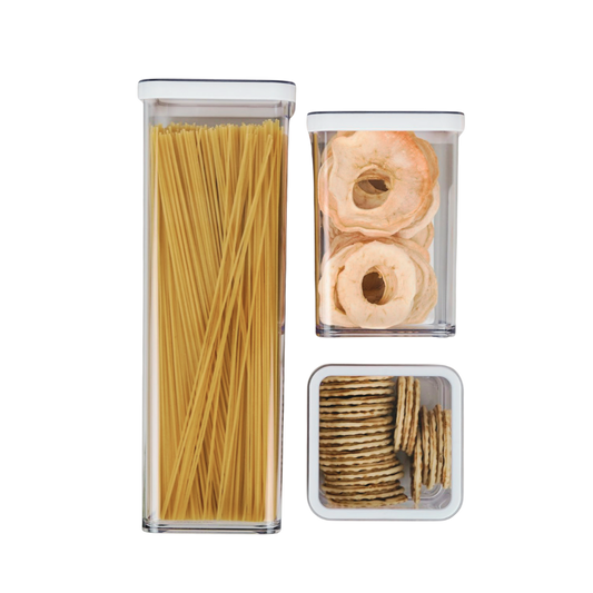 Rotho LOFT Aufbewahrungsboxen Transparent – Praktische Lagerung für Lebensmittel 1