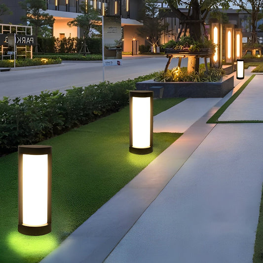 Runde Wasserdichte LED Solar Schwarz – Elegante Außenleuchten Für Jeden Garten 1