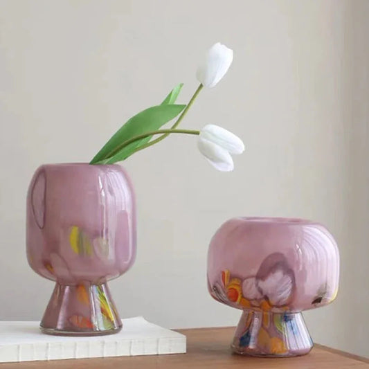 Skulpturale Blütenvase Aus Glas – Künstlerischer Charme Für Ihr Zuhause 1