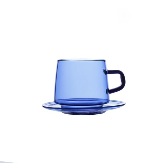 Teetasse Aus Farbigem Glas Mit Untertasse – Stilvolles Trinkerlebnis Für Teeliebhaber 9