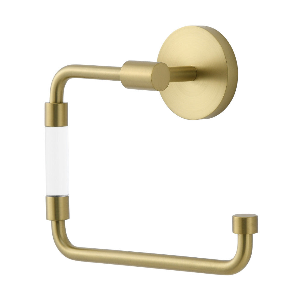 Toilettenpapierhalter Aus Verre-Acryl – Stilvolles Badezimmer-Accessoire In Gebürstetem Gold 5