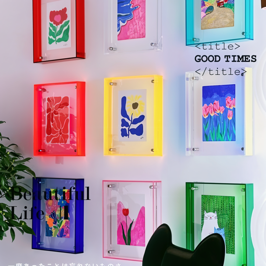 VividAcryl Neon-Acryl-Bilderrahmen – Farbige Akzente Für Ihre Erinnerungen 1