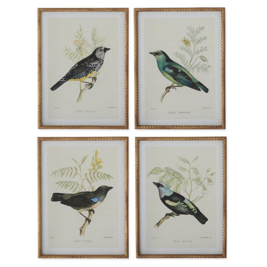 Vogelbild Mit Gedrehtem Rahmen – Elegante Wanddekoration Für Stilvolle Akzente 1