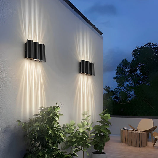 Wasserdichte Moderne Wellen Wandlampe – Stilvolle Außenbeleuchtung Für Elegante Atmosphären 1