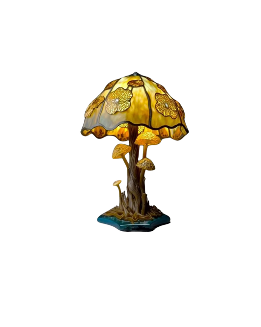 Tischlampe Blumenpilz - Stilvolle Akzentbeleuchtung