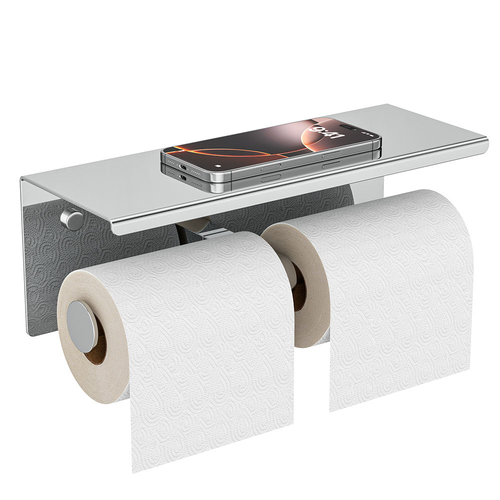 <strong>Doppelter Toilettenpapierhalter Edelstahl</strong> – Praktische Ablage für Ihr Badezimmer 10