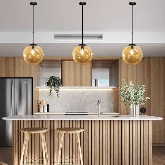 <strong>Glaspendelleuchte Bernstein – Stilvolle Beleuchtung für Ihr Zuhause</strong> 1