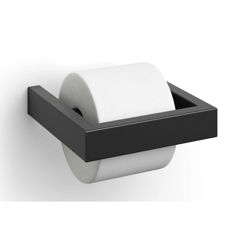 <strong>LINEA Toilettenpapierhalter Schwarz aus Edelstahl</strong> – Elegantes Design für Ihr Badezimmer 1