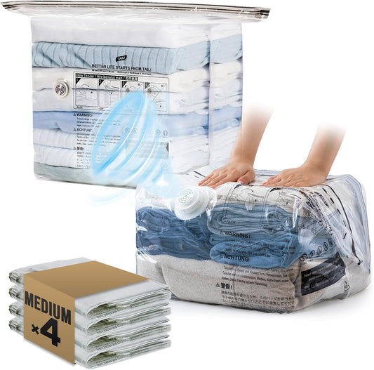 <strong>TAILI Clean Medium Cube Vakuum-Aufbewahrungsbeutel</strong> – Praktische Kompression für Ordnung und Platzersparnis 1