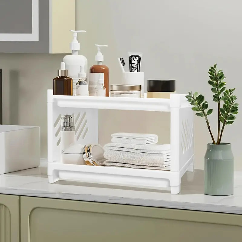 **2-stufiger Rechteckiger Schreibtisch-Organizer – Stilvolle Ordnung für Jeden Raum** 1