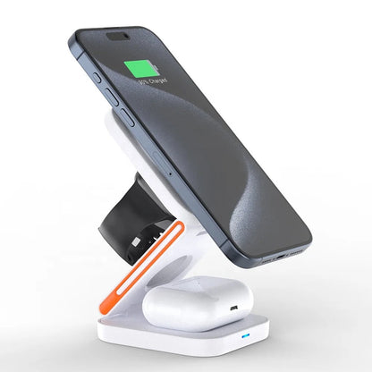 3-in-1 Faltbares Ladegerät für iPhone – Praktische Lösung für Ihre Apple-Geräte 2