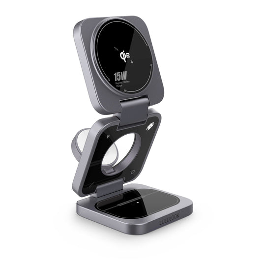 3-in-1 Kabellose Ladestation Qi2 – Praktisches Schnellladen für Apple-Geräte 0