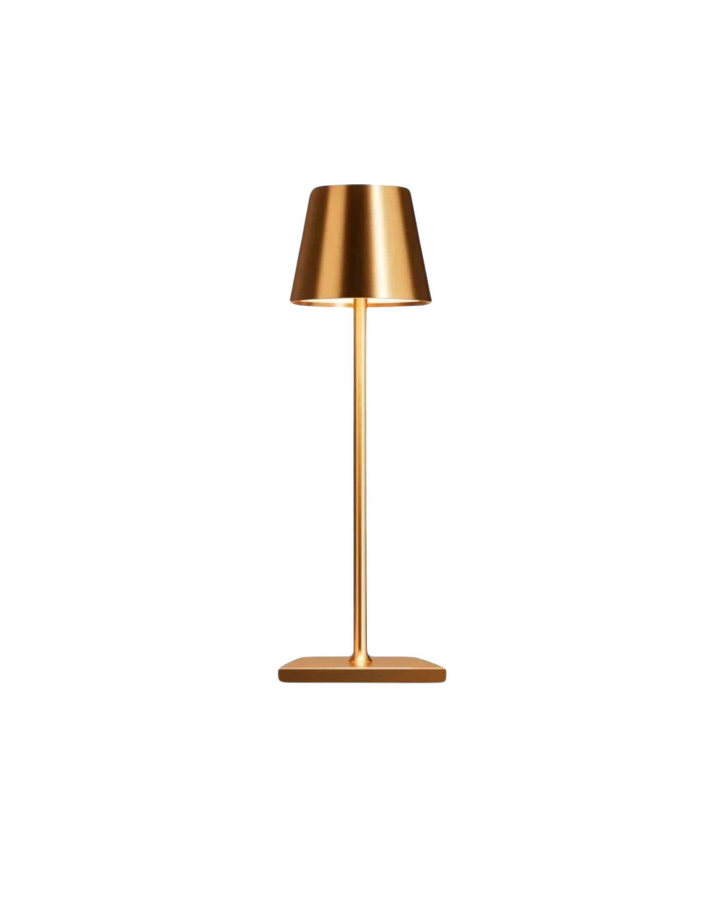 Schlanke Tischlampe Kegelschirm - Stilvolles Licht