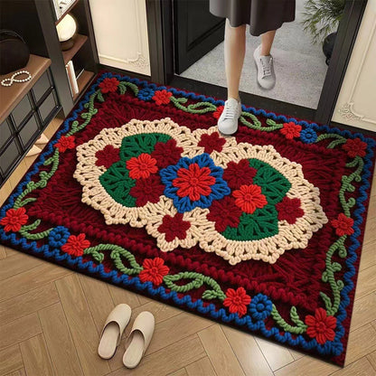 3D-Floral-Garn Bodenmatte – Stilvolle Eleganz Für Jeden Raum 10