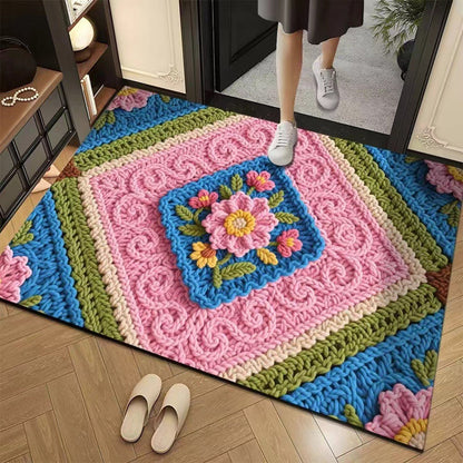 3D-Floral-Garn Bodenmatte – Stilvolle Eleganz Für Jeden Raum 13