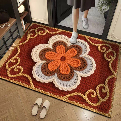 3D-Floral-Garn Bodenmatte – Stilvolle Eleganz Für Jeden Raum 15