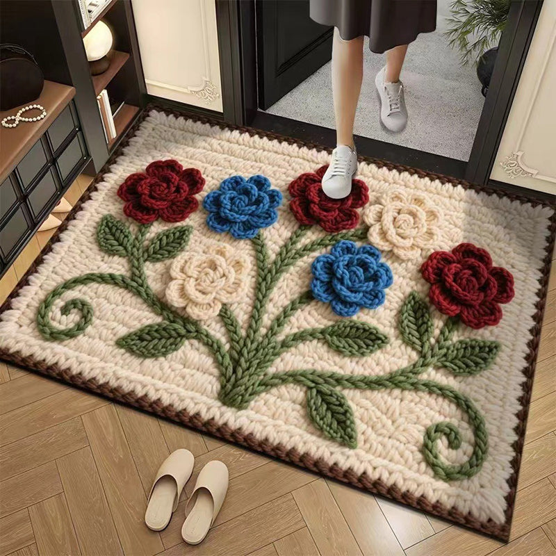 3D-Floral-Garn Bodenmatte – Stilvolle Eleganz Für Jeden Raum 17