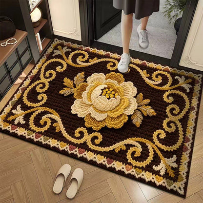 3D-Floral-Garn Bodenmatte – Stilvolle Eleganz Für Jeden Raum 20