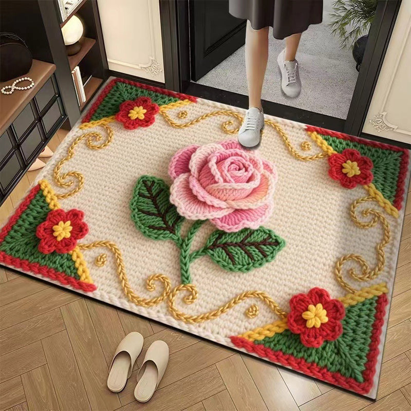 3D-Floral-Garn Bodenmatte – Stilvolle Eleganz Für Jeden Raum 21