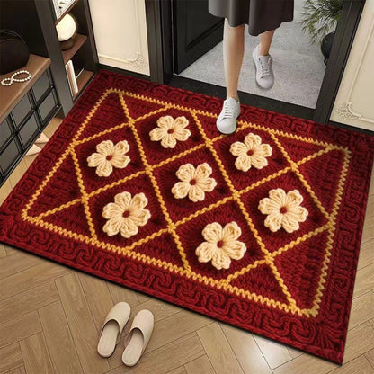 3D-Floral-Garn Bodenmatte – Stilvolle Eleganz Für Jeden Raum 24