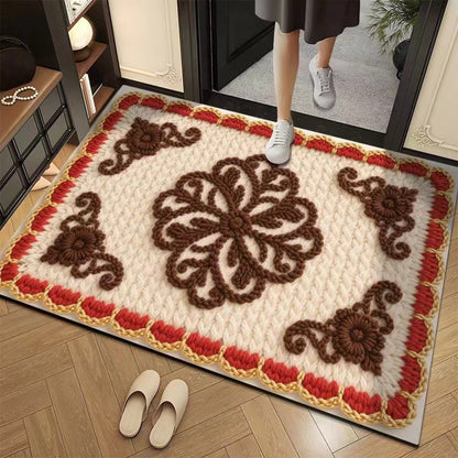 3D-Floral-Garn Bodenmatte – Stilvolle Eleganz Für Jeden Raum 28