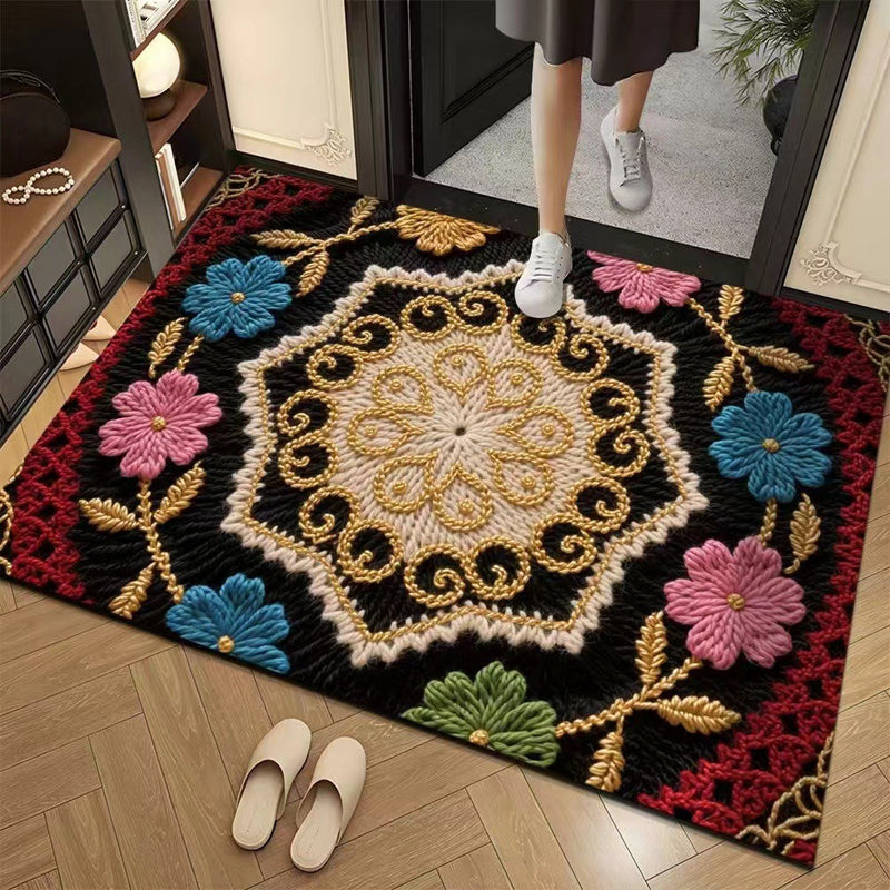 3D-Floral-Garn Bodenmatte – Stilvolle Eleganz Für Jeden Raum 29