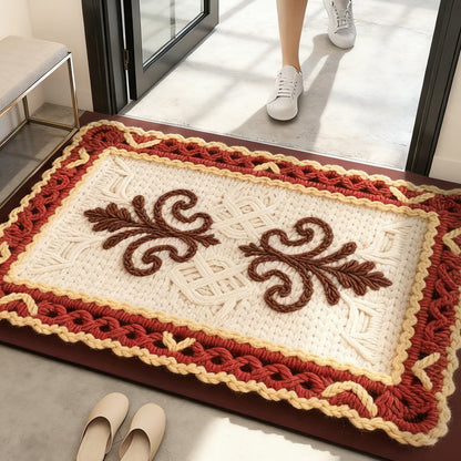 3D-Floral-Garn Bodenmatte – Stilvolle Eleganz Für Jeden Raum 5