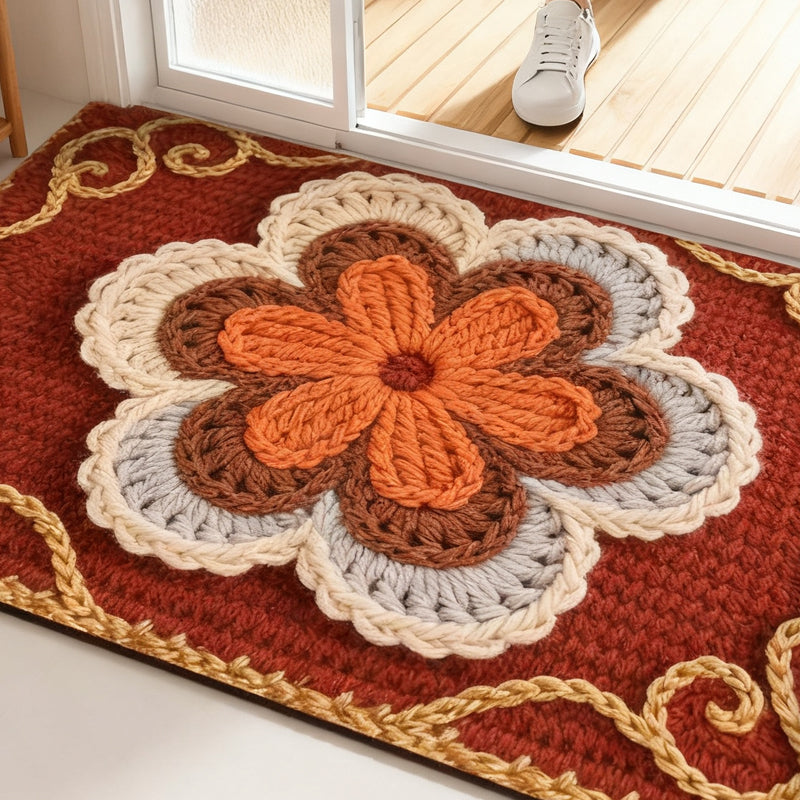 3D-Floral-Garn Bodenmatte – Stilvolle Eleganz Für Jeden Raum 6
