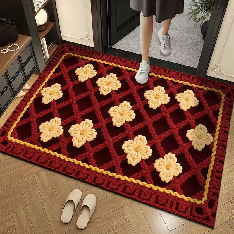 3D-Floral-Garn Bodenmatte – Stilvolle Eleganz Für Jeden Raum 7