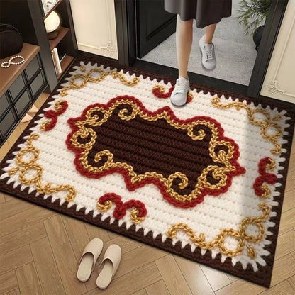 3D-Floral-Garn Bodenmatte – Stilvolle Eleganz Für Jeden Raum 9