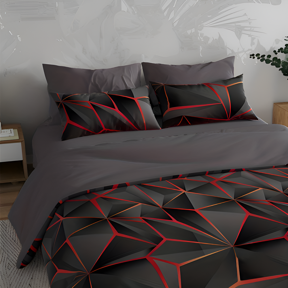 3D-Plaid Bettwäsche Set – Luxuriöser Stil Für Ihr Schlafzimmer 5